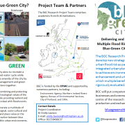 Blue Green Cities leaflet
